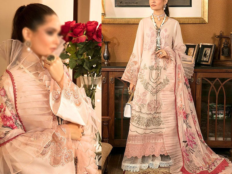 Luxury Handwork Heavy Embroidered Organza Wedding Dress 2024 (DZ16257) –