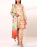 All-Over Digital Print Linen Suit 2024 with Linen Dupatta (DZ17614)