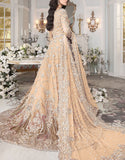 Luxury Handwork & Heavy Embroidered Net Bridal Maxi Dress 2024 (DZ17678)