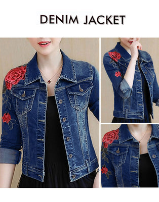 Stylish Blue Denim Jacket for Women (DZ13533)