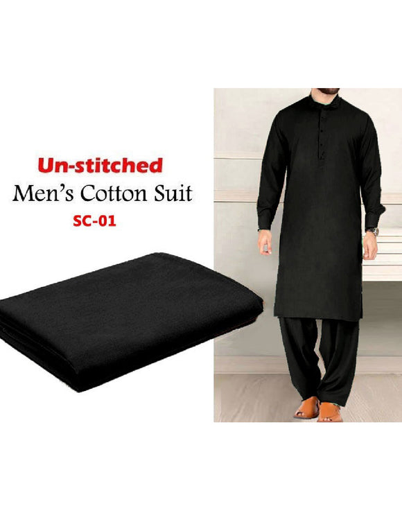 IB Swiss Fashion Soft Egyptian Cotton Unstitched Men's Shalwar Kameez (DZ13709)