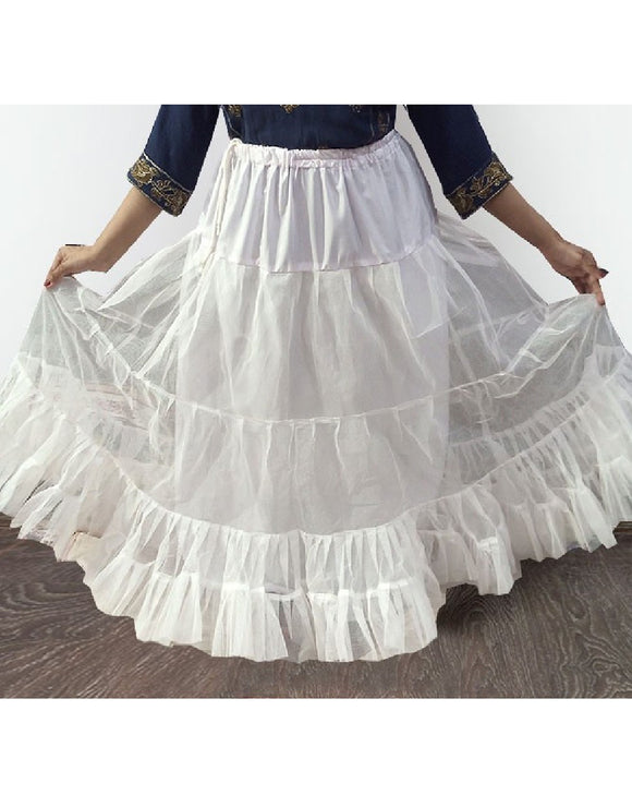 Stitched Can Can Net Skirt with Inner - 4 Layers (DZ15145)