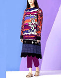 Embroidered Linen Dress 2024 with Linen Dupatta (DZ15293)