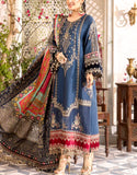 Embroidered Chiffon Wedding Dress 2024 with Jamawar Trouser (DZ15381)