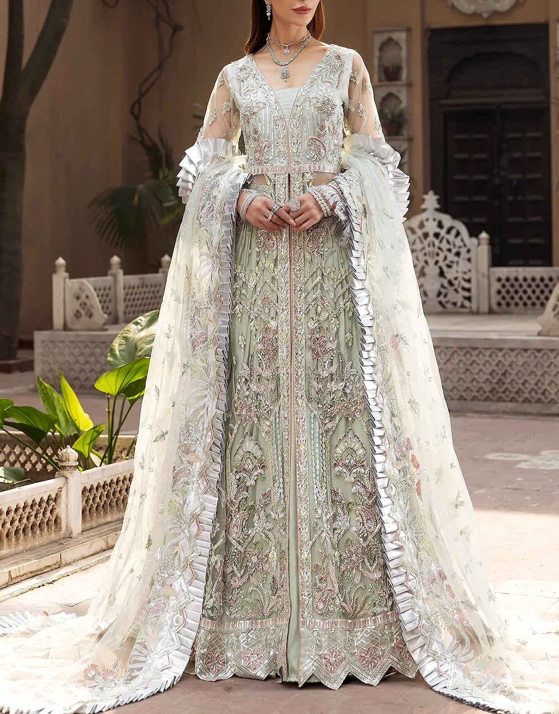 Pakistani Net Dress Design 2024 Fancy Net Dress Net Frock Net Maxi Design Online in Pakistan DressyZone