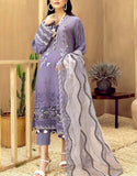 Luxury Schiffli Embroidered EID Lawn Dress with Embroidered Organza Dupatta (DZ15864)