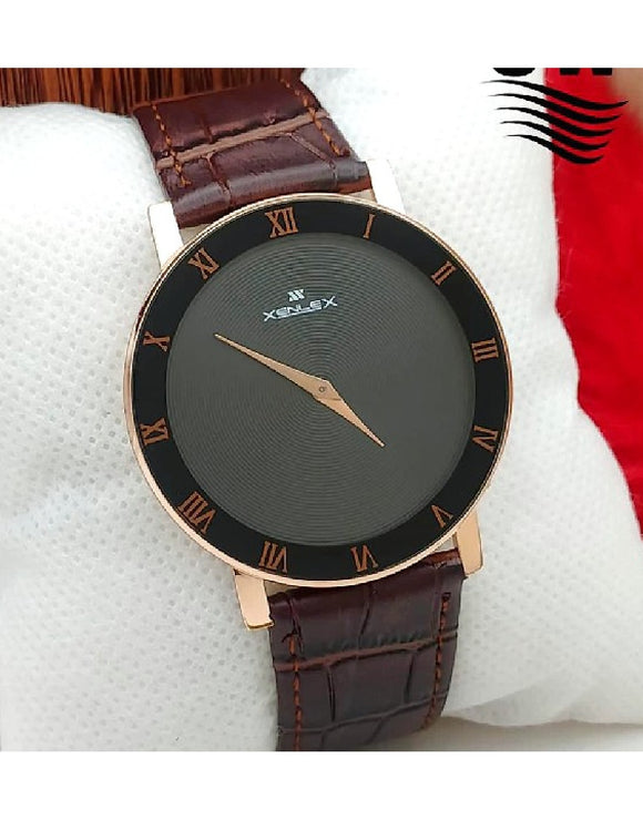 Xenlex Leather Strap Men's Dress Watch (DZ16304)