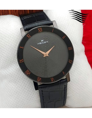 Xenlex Leather Strap Men's Dress Watch (DZ16306)