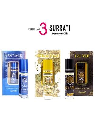 Pack of 3 Surrati Perfumes Oils (DZ16528)