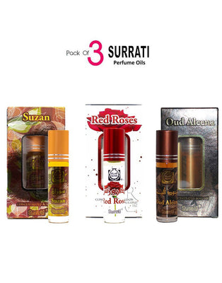 Pack of 3 Surrati Perfume Oils for Her (DZ16559)