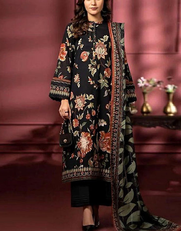 Digital All-Over Floral Print Lawn Suit with Lawn Dupatta (DZ16928)