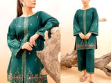 Elegant 2-Piece Embroidered Lawn Dress 2024 (DZ16930)