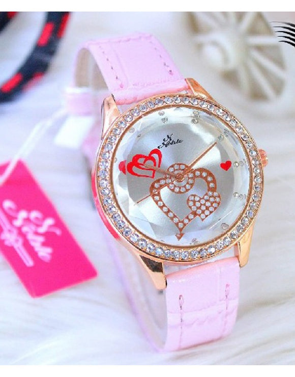 Noble Heart Dial Fashion Watch for Girls (DZ16991)