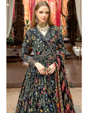 All-Over Print Embroidered Lawn Dress with Chiffon Dupatta (DZ17020)