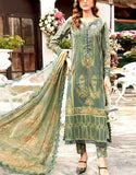 Embroidered EID Lawn Dress with Printed Chiffon Dupatta (DZ17038)