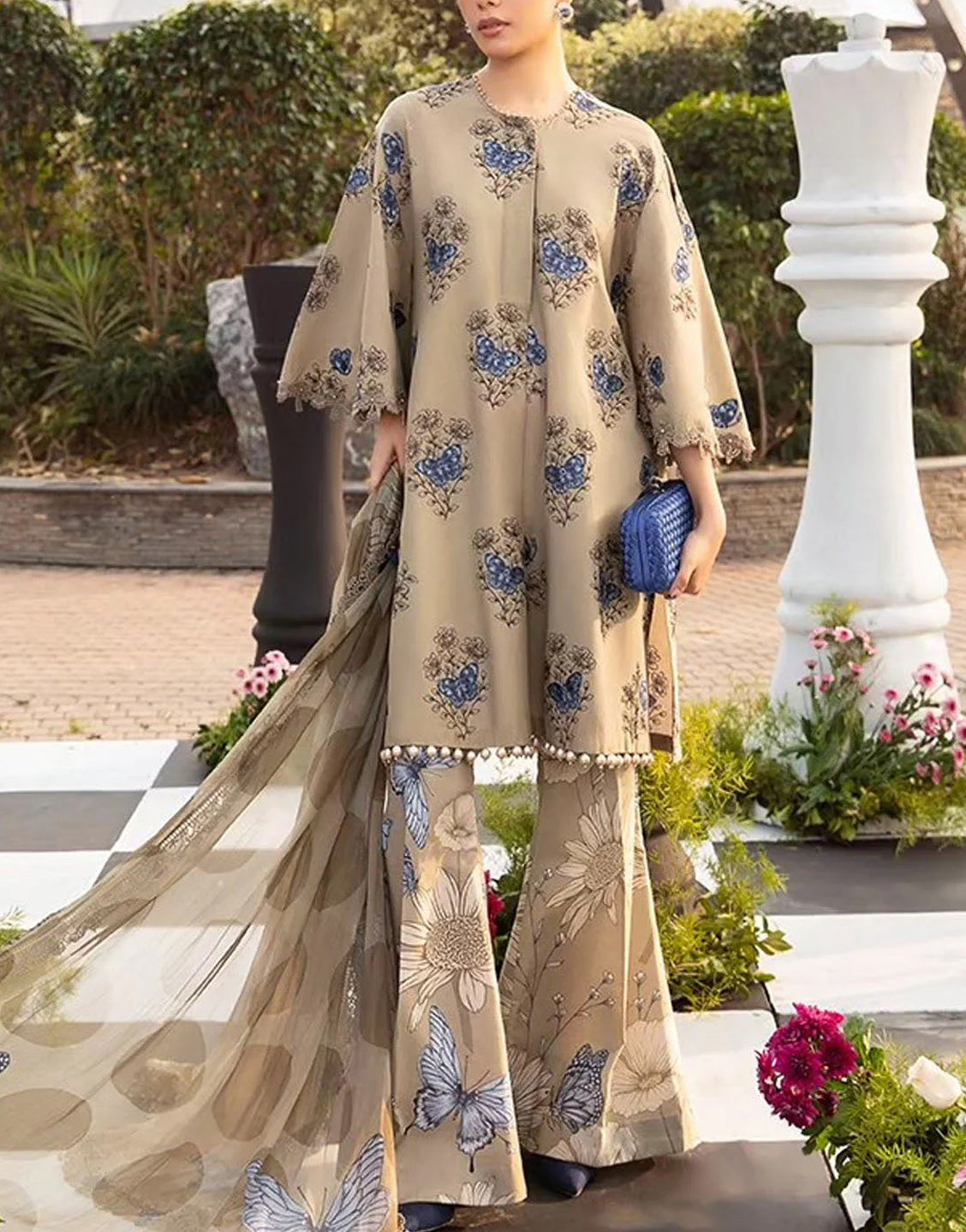 Latest design of lawn suits hotsell