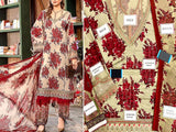 All-Over Print Embroidered Lawn Dress 2024 with Chiffon Dupatta (DZ17065)