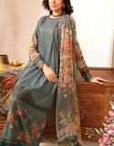 Luxury Embroidered Lawn Dress with Chiffon Dupatta (DZ17144)