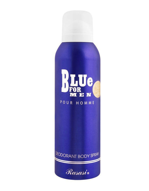 Original Rasasi Blue For Men Deodorant Body Spray - 200 ML (DZ17475)