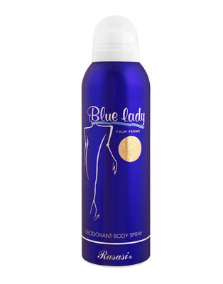 Original Rasasi Blue Lady Deodorant Body Spray - 200 ML (DZ17477)