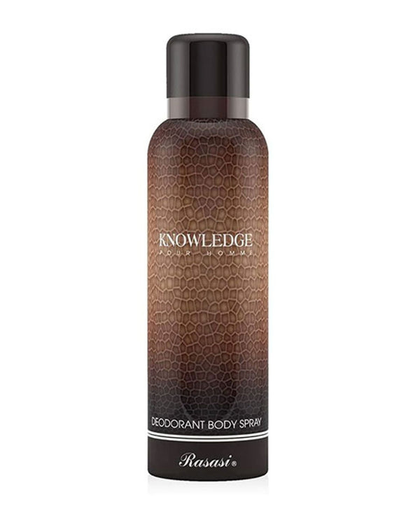 Original Rasasi Knowledge Deodorant Body Spray - 200 ML (DZ17483)