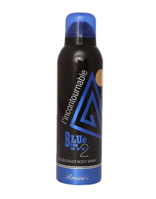 Original Rasasi L'Incontournable Blue For Men 2 Deodorant Body Spray - 200 ML (DZ17484)