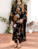 All-Over Digital Print Karandi Dress 2024 with Karandi Dupatta (DZ17521)