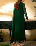 Elegant Embroidered Chiffon Party Wear Dress 2024 with Silk Trouser (DZ17547)