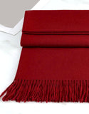 Winter Cashmere Wool Scarf for Girls - Red (DZ17626)