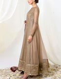 Luxurious Heavy Embroidered NET Bridal Maxi with Raw Silk Dupatta (DZ17659)