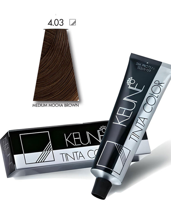 Keune Tinta Hair Color 4.03 Medium Mocha Brown (DZ17697)