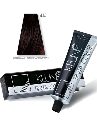 Keune Tinta Hair Color 4.15 Medium Ash Mahogany Brown (DZ17701)