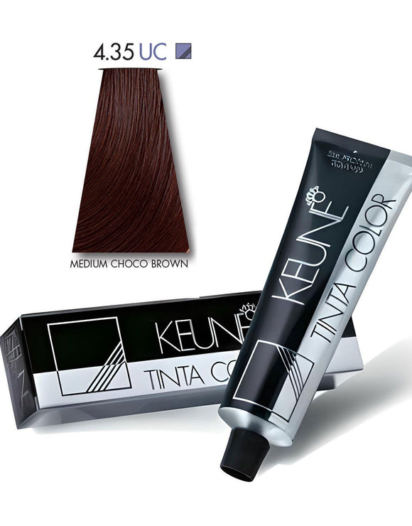 Keune Tinta Hair Color 4.35 Ultimate Cover Medium Choco Brown  (DZ17704)