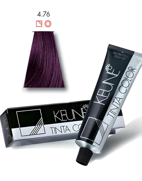 Keune Tinta Hair Color 4.76 Medium Infinity Violet Red Brown (DZ17709)