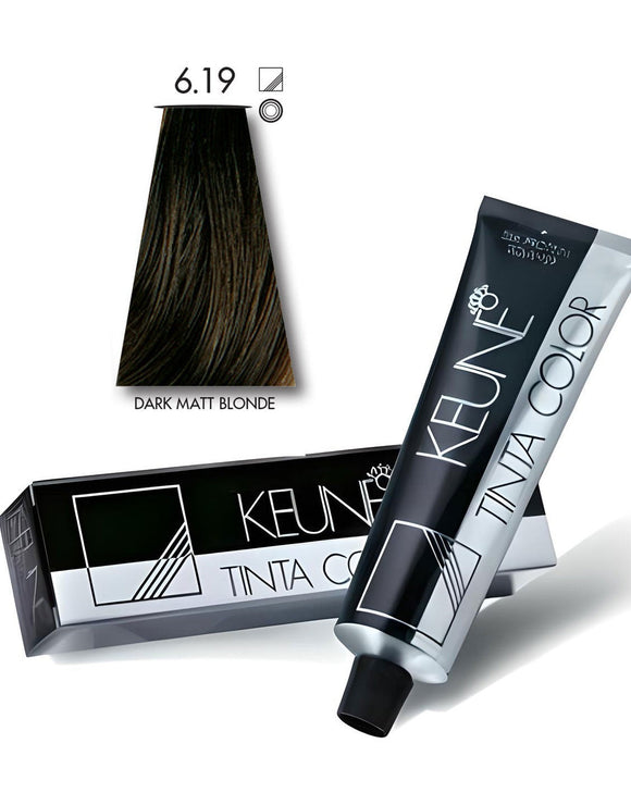 Keune Tinta Hair Color 6.19 Dark Matt Blonde (DZ17735)