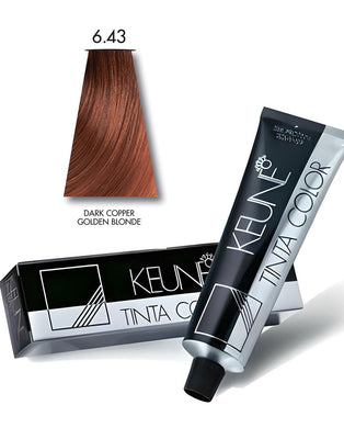 Keune Tinta Hair Color 6.43 Dark Copper Golden Blonde (DZ17739)