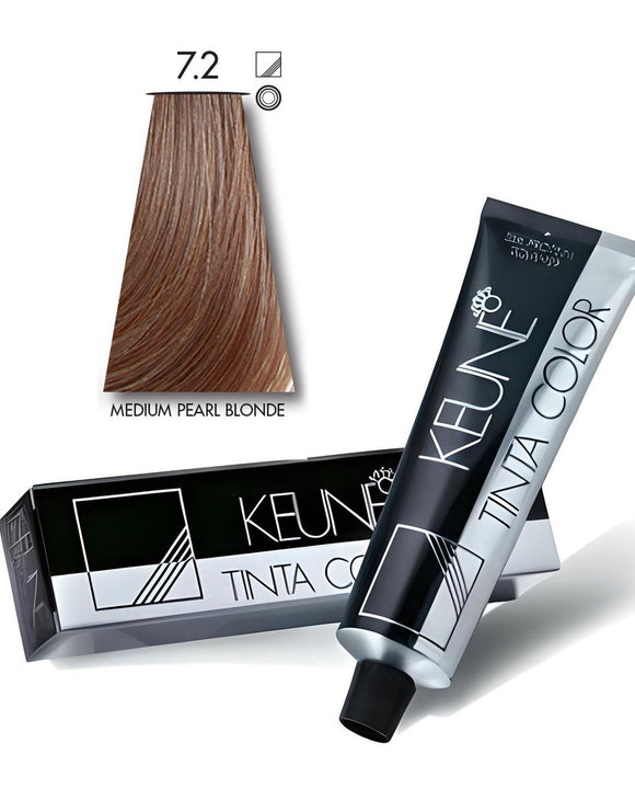 Keune Tinta Hair Color 7.2 Medium Pearl Blonde (DZ17746)