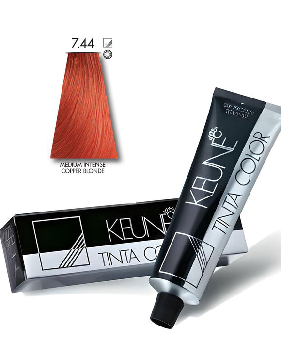 Keune Tinta Hair Color 7.44 Medium Intense Copper Blonde (DZ17754)