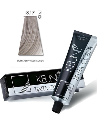 Keune Tinta Hair Color 8.17 Light Ash Violet Blonde (DZ17764)