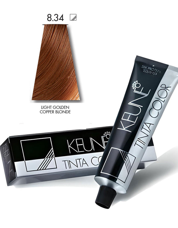 Keune Tinta Hair Color 8.34 Light Golden Copper Blonde (DZ17769)