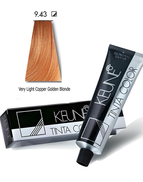 Keune Tinta Hair Color 9.43 Very Light Copper Golden Blonde (DZ17783)