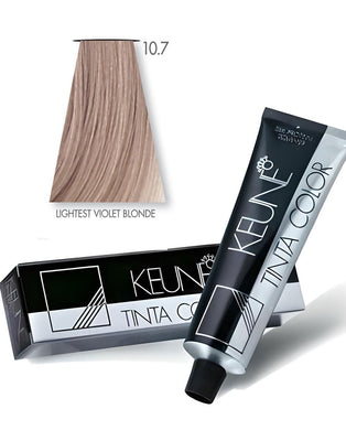 Keune Tinta Hair Color 10.7 Lightest Violet Blonde (DZ17785)