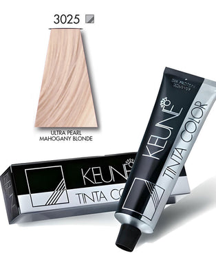 Keune Tinta Hair Color 3025 Ultra Pearl Mahogany Blonde (DZ17804)