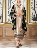 Heavy Embroidered Masoori Bridal Suit with Luxury Velvet Shawl (DZ17827)