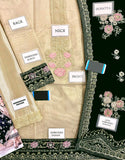 Heavy Embroidered Masoori Bridal Suit with Luxury Velvet Shawl (DZ17827)