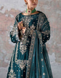 Luxury Heavy Embroidered Velvet Dress with Emb. Organza Dupatta (DZ17828)