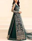 Luxury Heavy Embroidered NET Bridal Wear Maxi Dress (DZ17849)