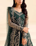 Luxury Heavy Embroidered NET Bridal Wear Maxi Dress (DZ17849)