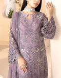 Heavy Embroidered Fancy Chiffon Party Wear Dress (DZ17857)