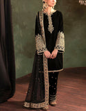 Fancy Embroidered Velvet Party Wear Dress with NET Dupatta (DZ17863)